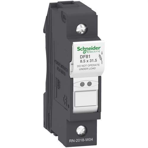 Zekeringhouder zonder indicatielampje 1P 25A zekering 8,5X31,5 met referentie DF81 van het merk SCHNEIDER ELECTRIC