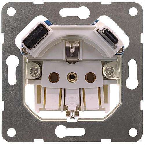 Schuko stopcontact met USB type-C lader met referentie 18524-USBC van het merk BJC