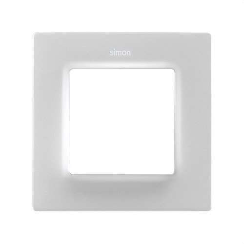 Wit matte frame voor 1 element Simon 82 Concept met referentie 8200617-090 van het merk SIMON
