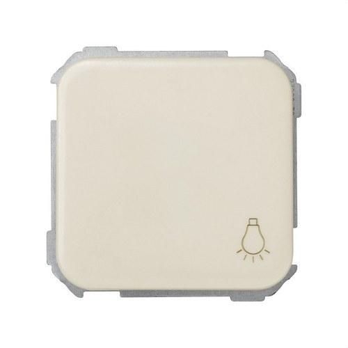 Drukknop met gravure licht en snelkoppelsysteem ivoor Simon 31 met referentie 31651-31 van het merk SIMON