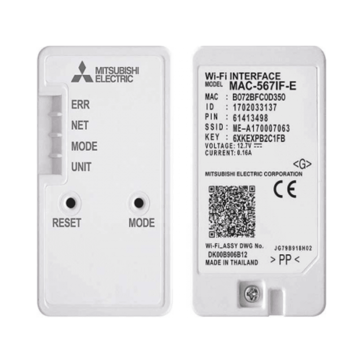 WiFi-controller voor airconditioning Mitsubishi MAC-587IF met referentie MAC-587IF-E van het merk MITSUBISHI