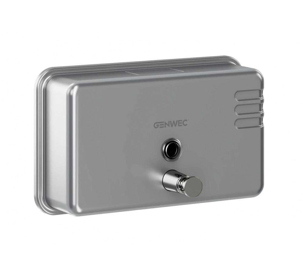 Horizontale zeepdispenser 1100ml inox 304 satijn met referentie GW04 02 04 01 van het merk GENWEC