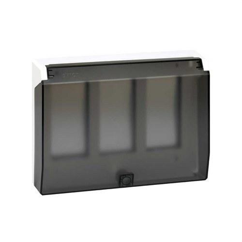 Inbouwwandframe met klapdeksel en rekken voor 3 dubbele elementen wit Simon 500 Cima met referentie 51040103-030 van het merk SIMON