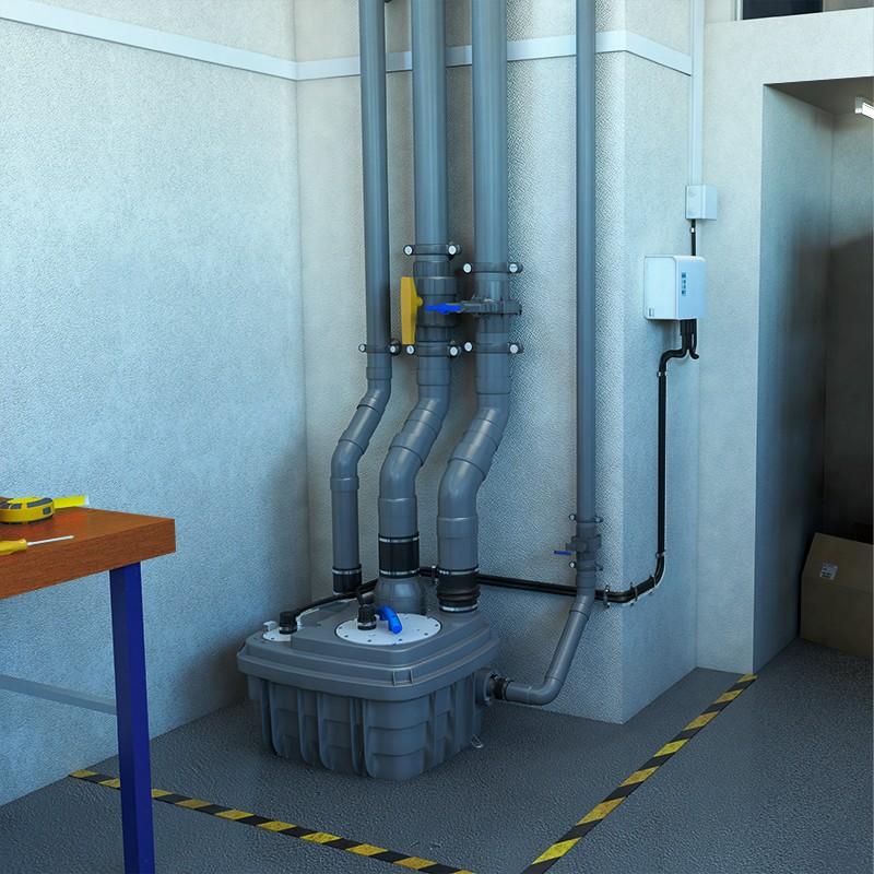 Compacte pompenstation met vortex-turbines SFA SANICUBIC 1 VX met referentie 040000004 van het merk SFA SANITRIT