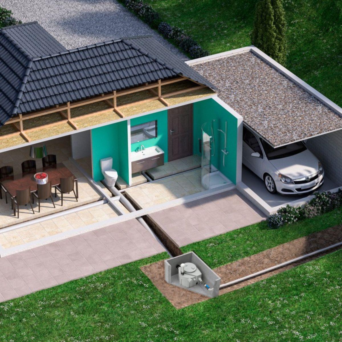 SFA Sanifos 110 Pompgemaal - Versie met versnipperaar met referentie 009FOS110TM van het merk SFA SANITRIT