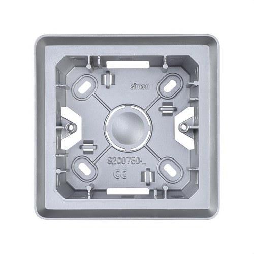 Opbouwdoos voor 1 element aluminium koud Simon 82 met referentie 8200750-093 van het merk SIMON