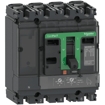 ComPacT NSX100F Circuit Breaker 36kA AC 4P4R 80A TMD with reference C10F4TM080 from the brand SCHNEIDER ELECTRIC