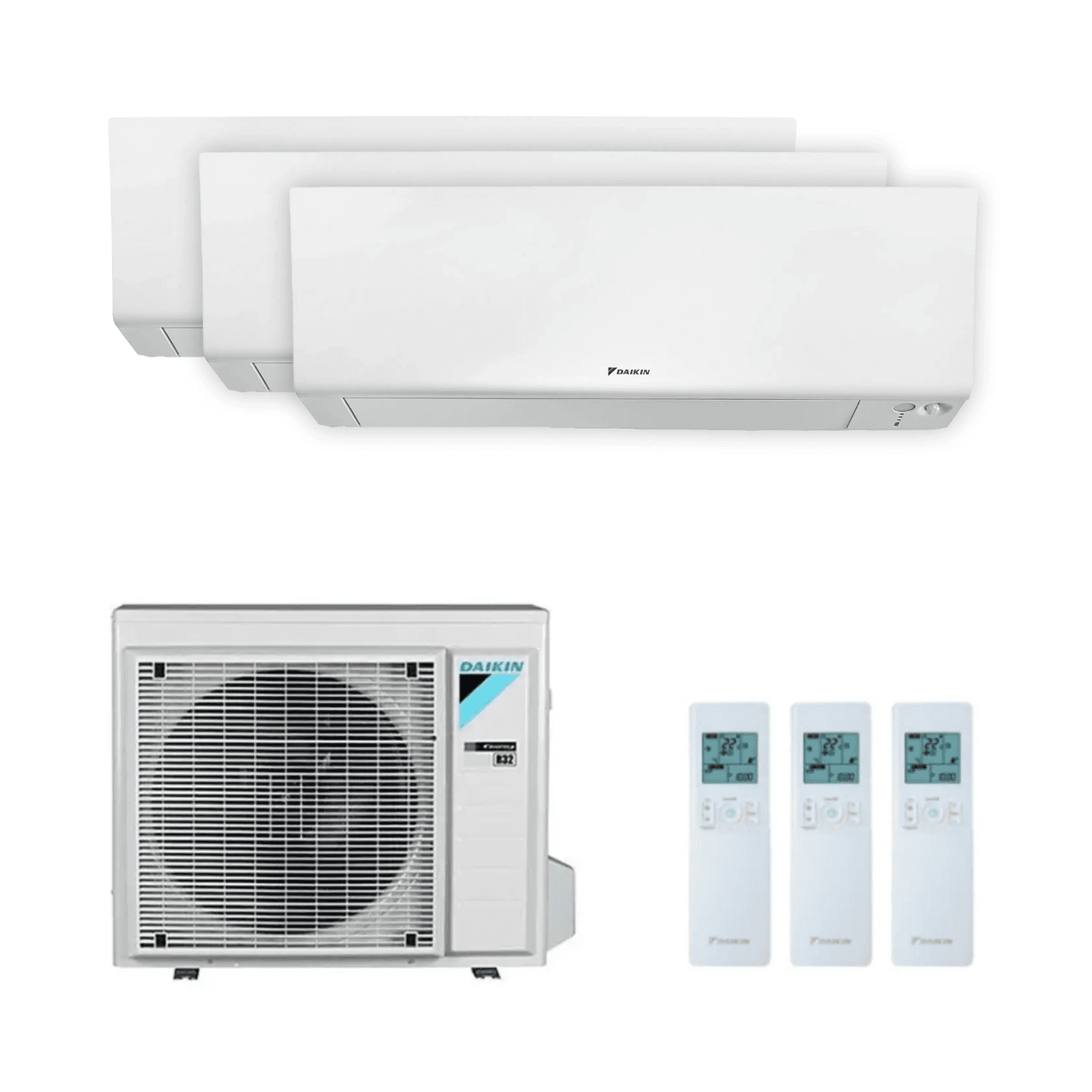 Airconditioning 3x1 met wifi Daikin Perfera 2,5 kW 9000 BTU met referentie KITDAIPER3MXM52A252525 van het merk DAIKIN