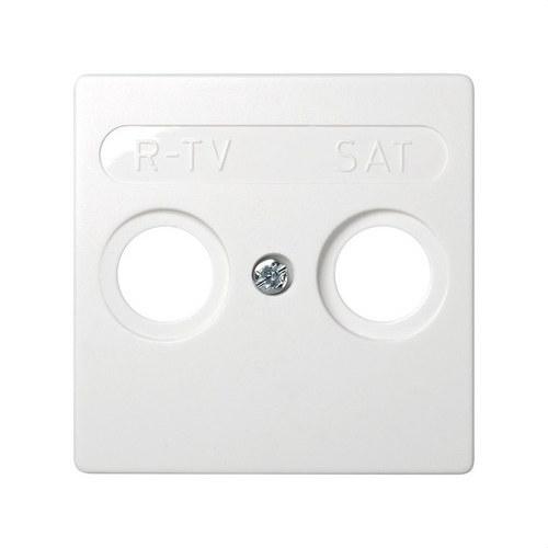 Wit Plaatje voor R-TV+SAT inductieve aansluitingen Simon 73 Loft met referentie 73097-60 van het merk SIMON