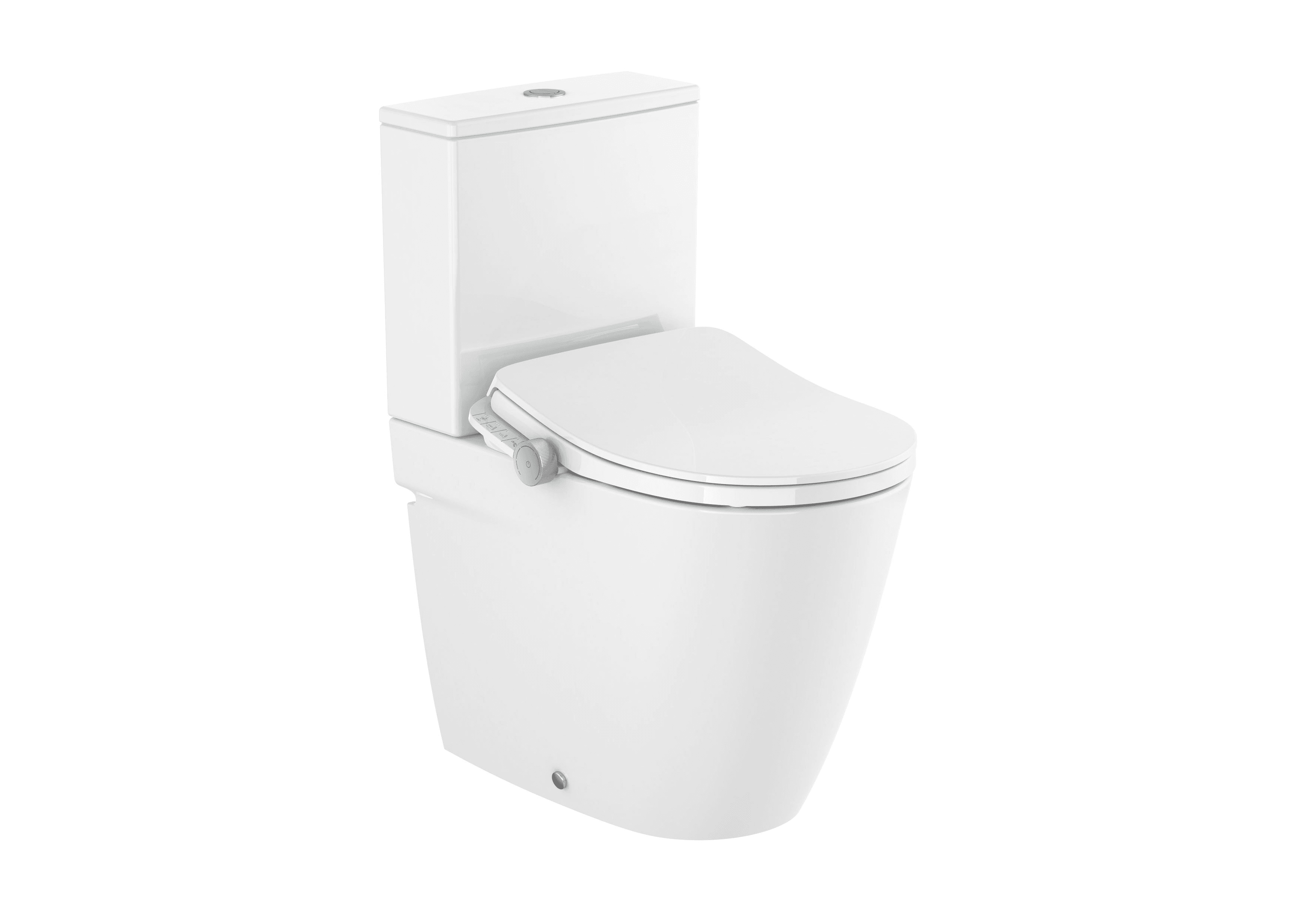 Aan de wand gemonteerd slim toilet Roca In-Wash® Ona Rimless met referentie A803461S01 van het merk ROCA