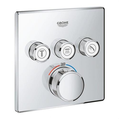Ingebouwde thermostaat met 3 knoppen Grohtherm SmartControl - Chroom met referentie 29126000 van het merk GROHE