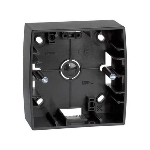 Opbouwdoos laag voor 1 element grafiet Simon 82 met referentie 82750-38 van het merk SIMON