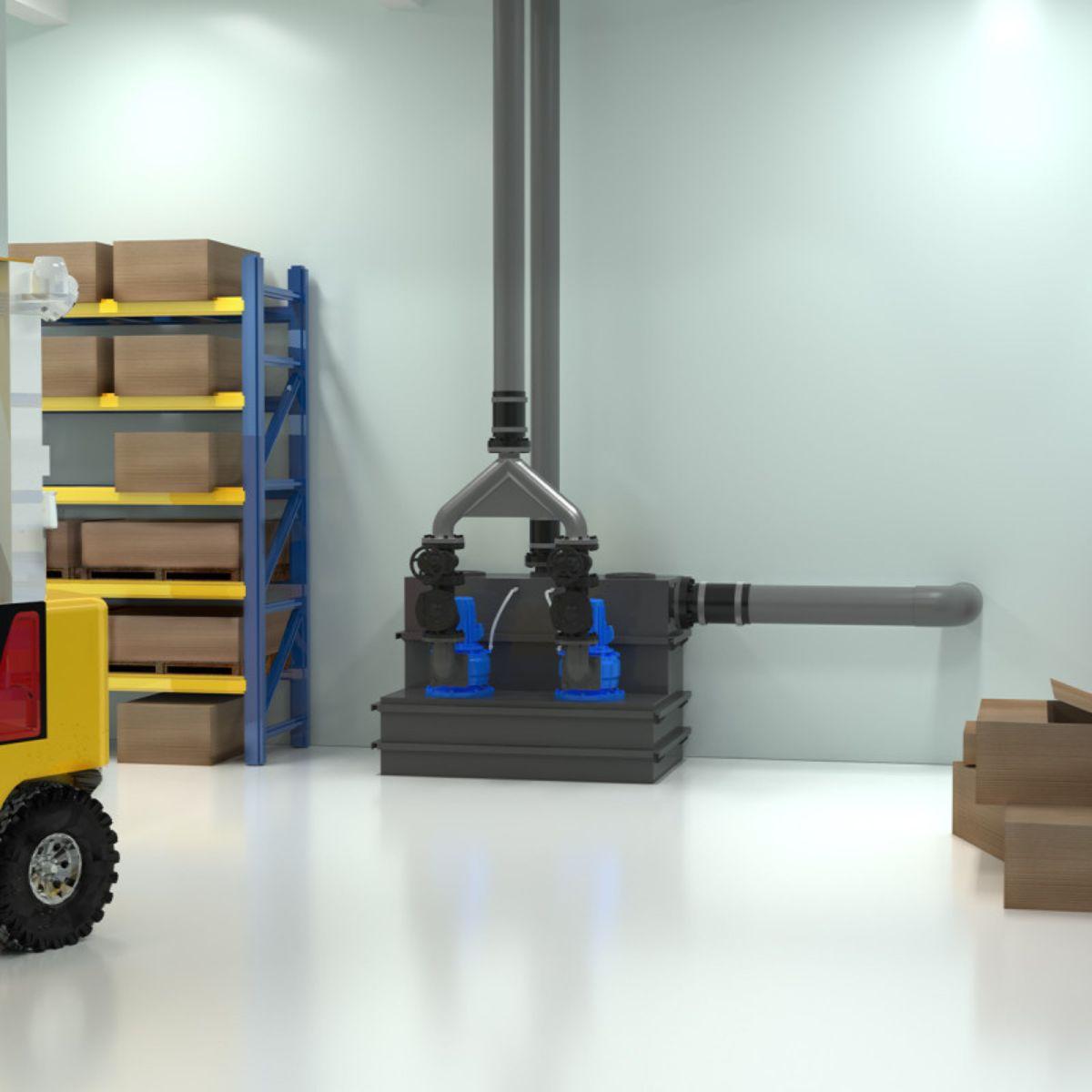 Driefasige pompenstation SFA Sanicubic 2 SC4.0 T met referentie 04CUB2SC40T van het merk SFA SANITRIT