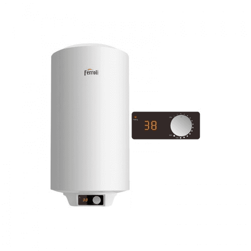 Verticale elektrische boiler Ferroli TIBER C 100 liter met referentie GRID7WKA van het merk FERROLI