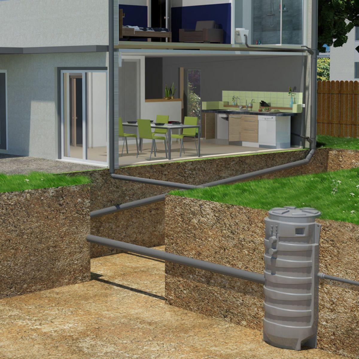 SFA Sanifos 1300 2GR SP S Pompstation - Versie met versnipperaar met referentie 009FOS1300TM van het merk SFA SANITRIT