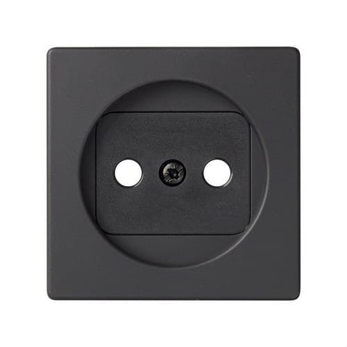 Afdekplaat met beveiligingsinrichting voor bipolaire stopcontactbasis grafiet Simon 82 met referentie 82040-38 van het merk SIMON