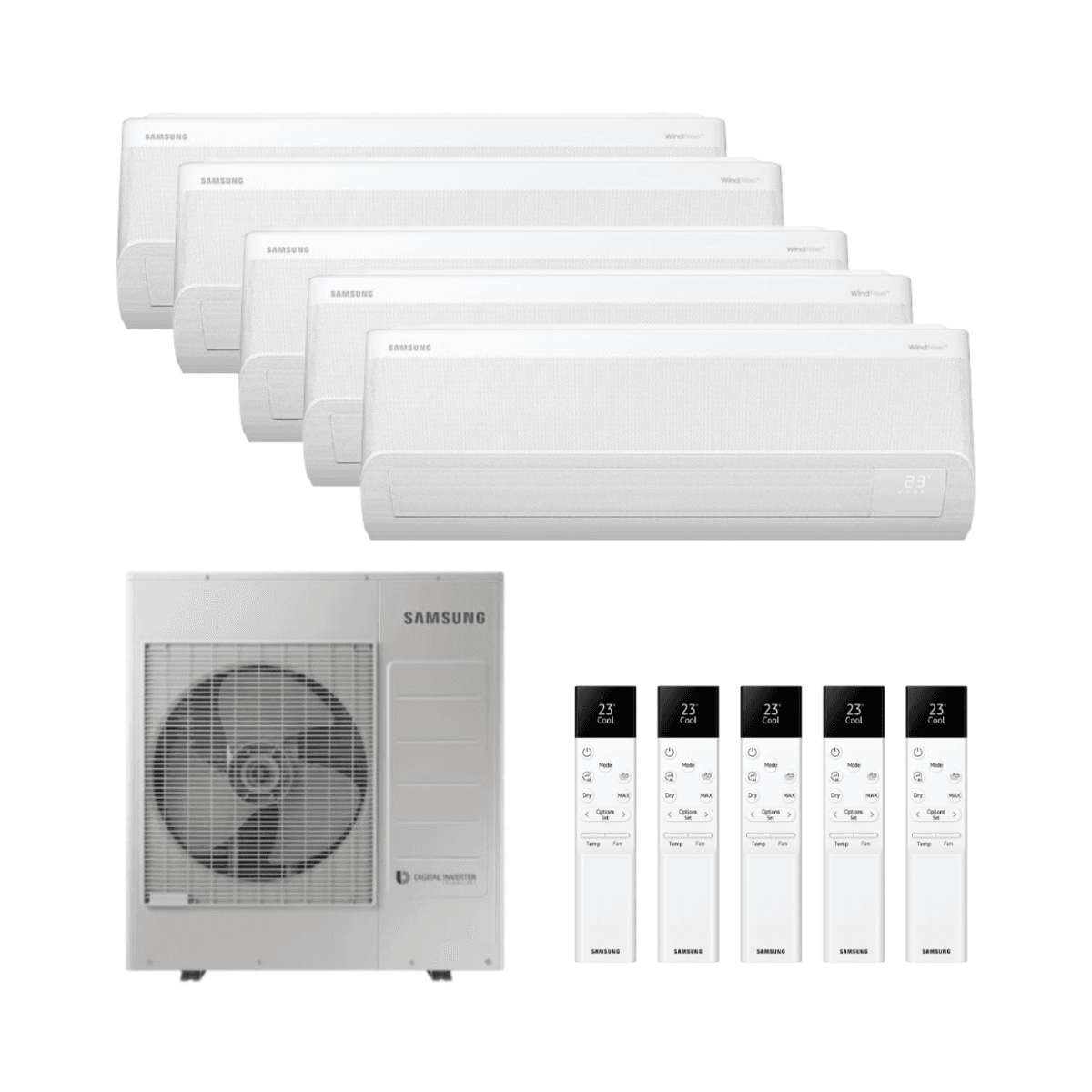 Airconditioner 5x1 met wifi Samsung WindFree Comfort S2 3,5 kW 12000 BTU met referentie SAMWFCFJM5X1-10012 van het merk SAMSUNG