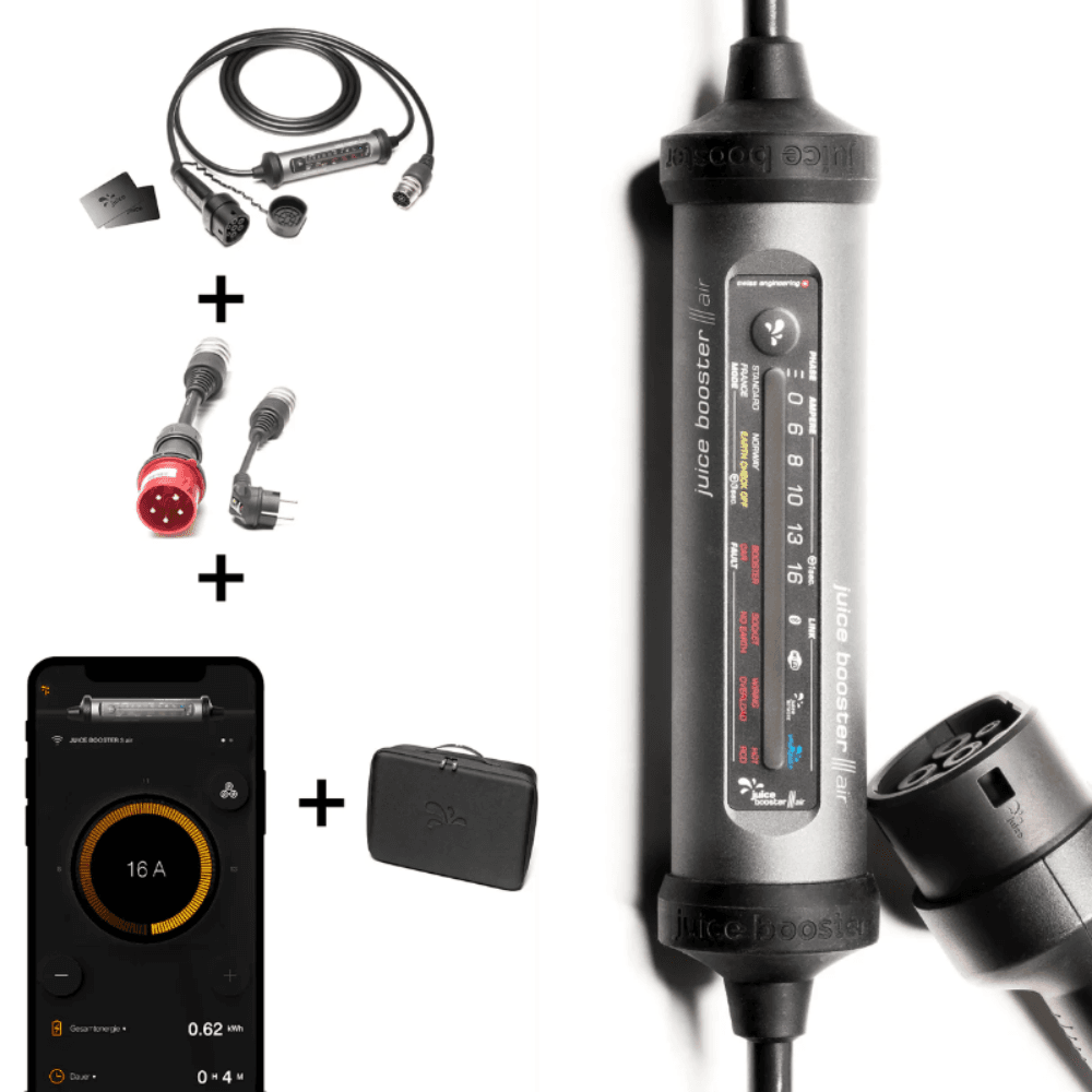 Draagbare oplader elektrische auto Juice Booster 3 air Basisset met referentie EL-JB3AE2 van het merk JUICE