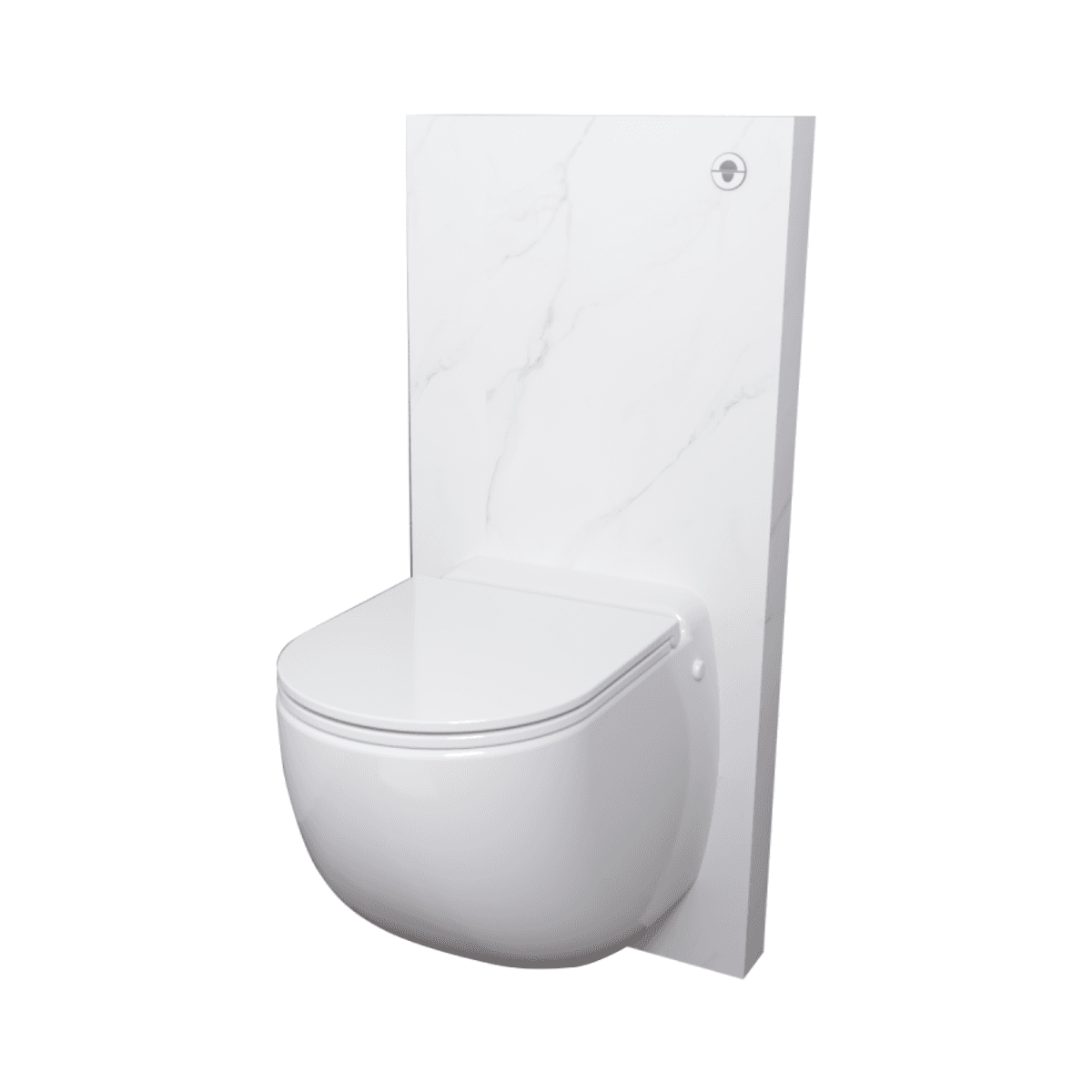 Complete oplossing hangend toilet met vermaler SFA Sanicompact Comfort Style - Carrara marmer met referentie C72LVCPLUSAMC van het merk SFA SANITRIT