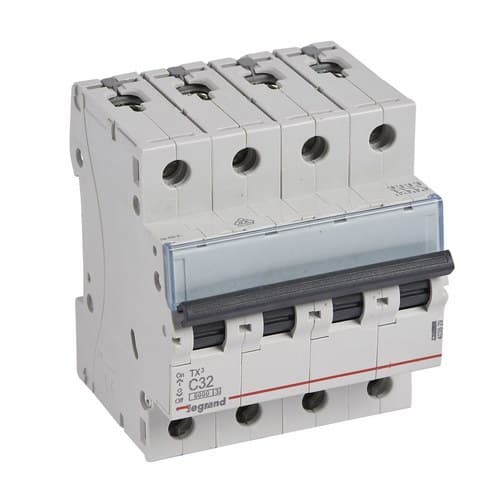Magnetothermische TX3 4P 32A Curve C Curve C 6kA met referentie 403629 van het merk LEGRAND