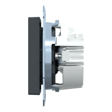 Volledig schuko-stopcontact met mechanisme antraciet Elegance met referentie MTN2300-0414 van het merk SCHNEIDER ELECTRIC