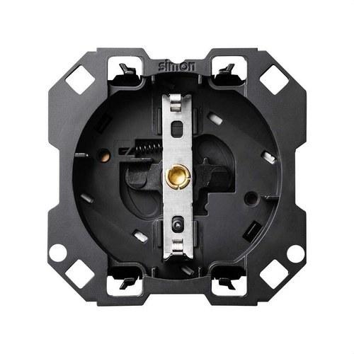 Schuko-wandcontactdoos 16A 250V met 1click-aansluiting Simon 100 met referentie 10000432-039 van het merk SIMON