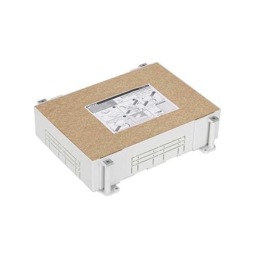 Kunststof bak voor verstelbare vloerdoos met 12 elementen voor installatie in vloerbestrating Simon 500 Cima met referentie 52052106-035 van het merk SIMON