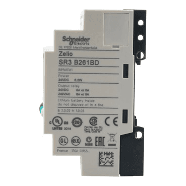 Programmeerbare modulaire relais Zelio Logic 26 ingangen/uitgangen met referentie SR3B261BD van het merk SCHNEIDER ELECTRIC