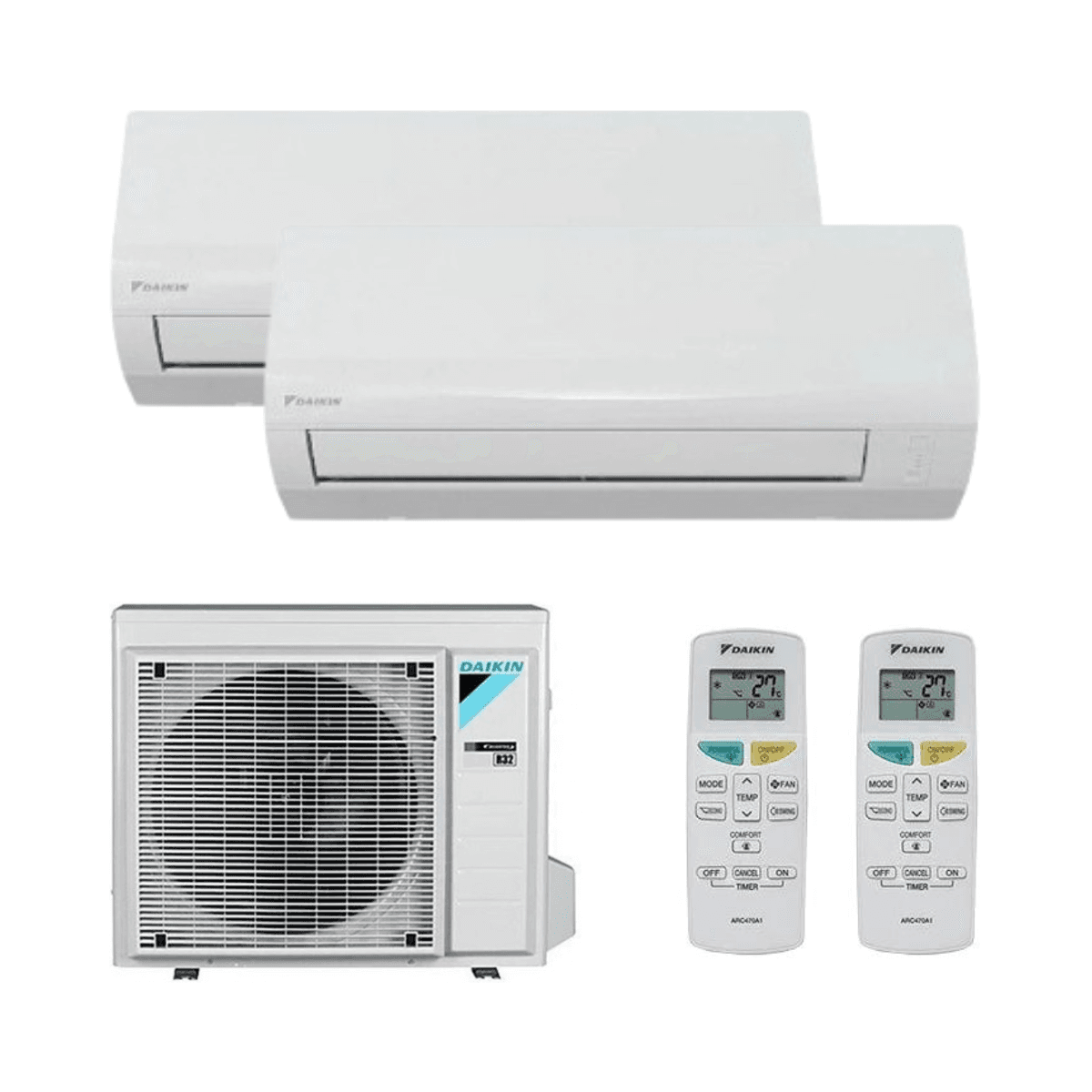 Airconditioner 2x1 met wifi Daikin Sensira 2,5 kW + 3,5 kW met referentie KITDAISENSIRA2X125+35 van het merk DAIKIN