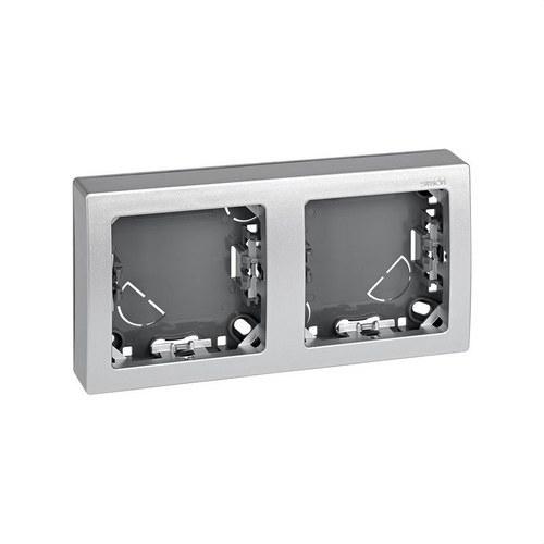 Frame met basis voor 2 elementen aluminium Simon 73 Loft met referentie 73620-63 van het merk SIMON