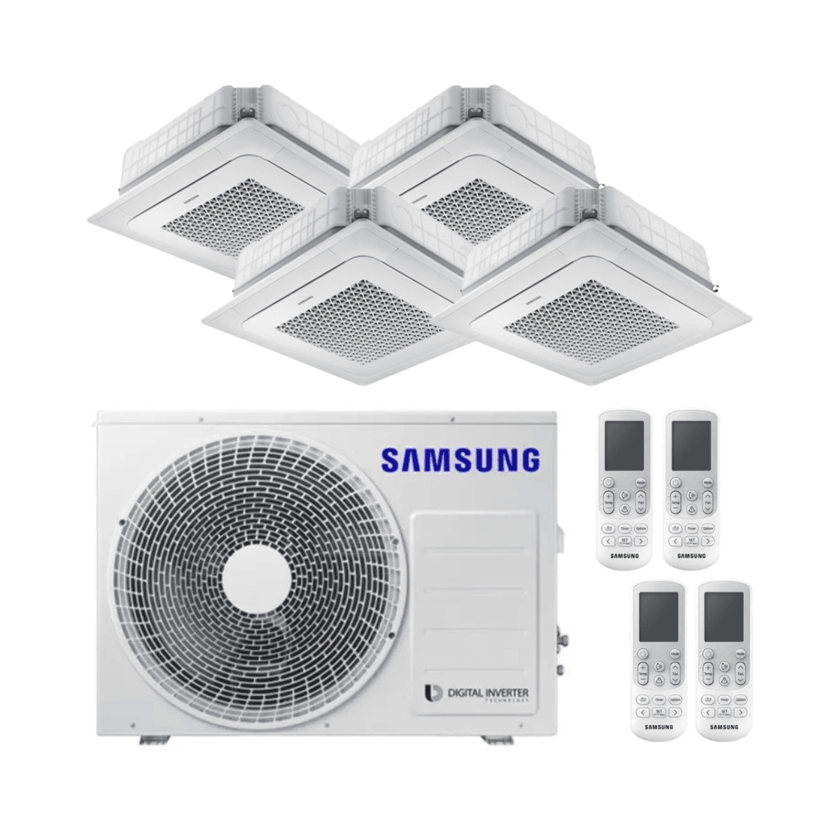 Samsung Mini WindFree 4-Way Cassette Air Conditioner 4x1 3.5 kW 12000 BTU with reference F-CSTMINI35R4 from the brand SAMSUNG