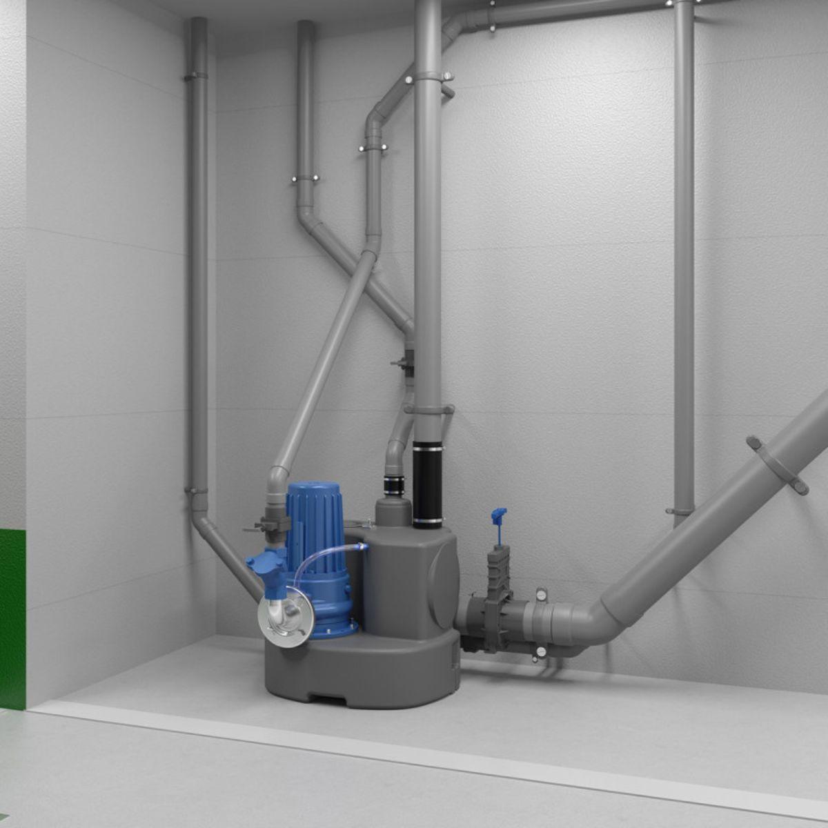 Driefasige pompunits SFA Sanicubic 1 GR SE71.2 T met referentie 04CUB1GR12T van het merk SFA SANITRIT