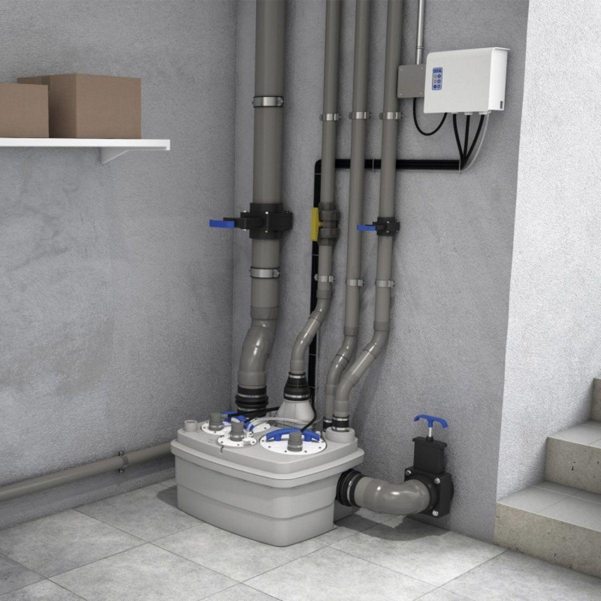 SFA Sanicubic 2 Pro Smart Brushless Pompgemaal met referentie R4BLDCIP68NM van het merk SFA SANITRIT