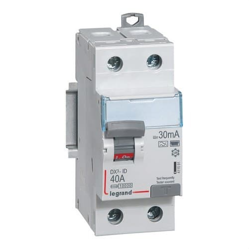 DX3 differentieel 2P 40A 30mA Klasse HPI met referentie 411591 van het merk LEGRAND