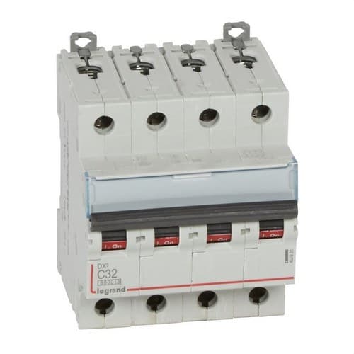 Magnetothermisch DX3 4P 32A Curve C 6/10kA met referentie 407931 van het merk LEGRAND