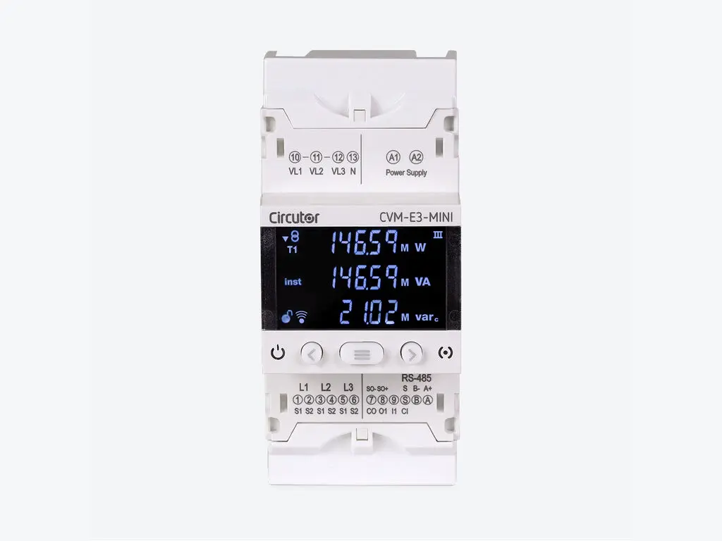 Three-Phase Network Analyser Circutor CVM-E3-MINI-MC-485-IC with reference M56424. from the brand CIRCUTOR